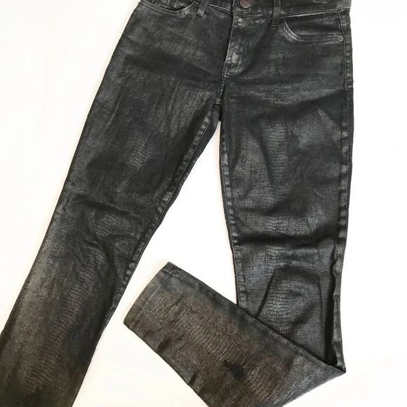 Current Elliott Skinny Ankle Trucker Coating Jean - Picture 4 of 10